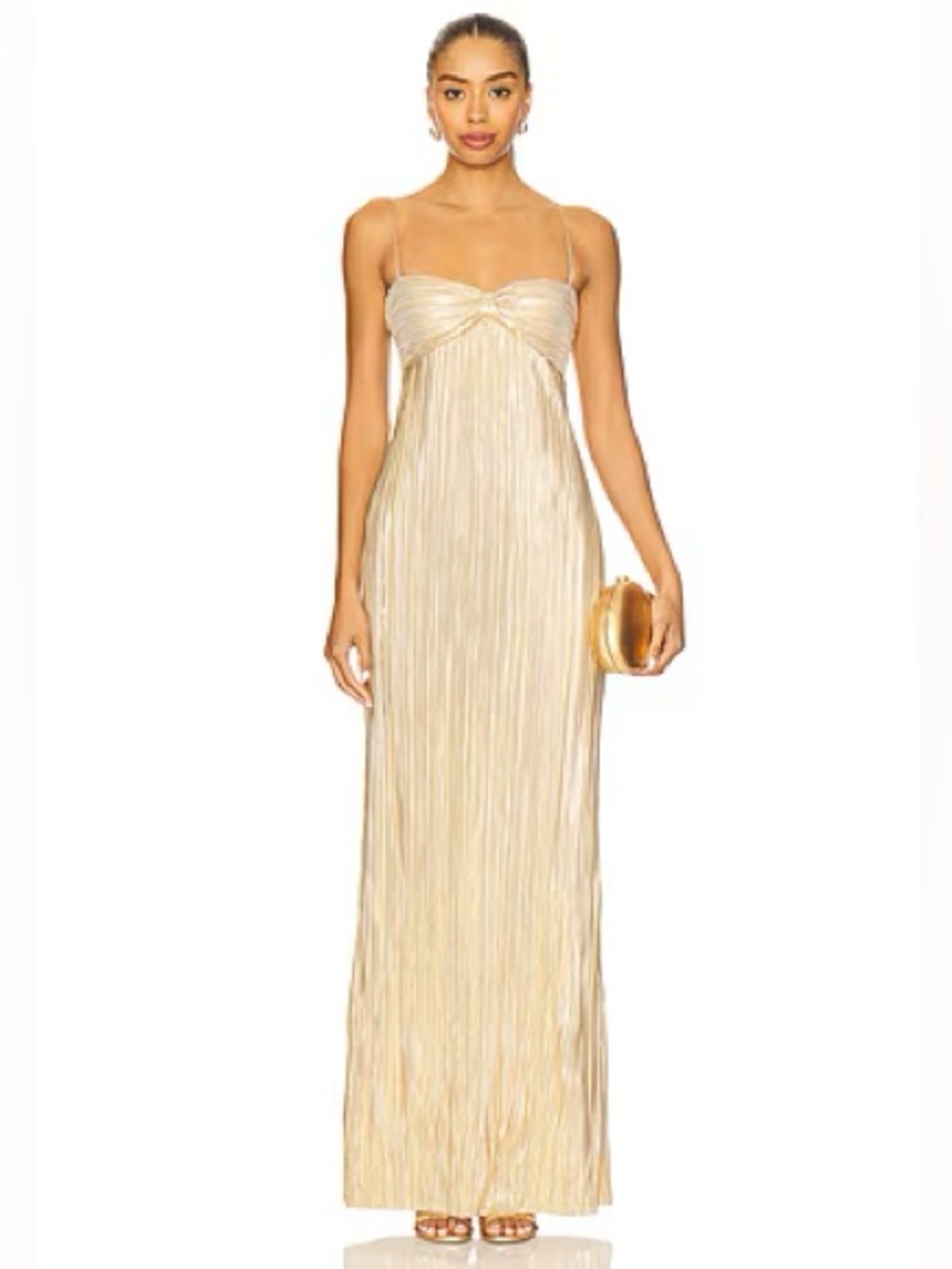 Lovers & friends Mya gown in gold